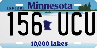 MN license plate 156UCU