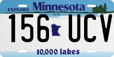 MN license plate 156UCV