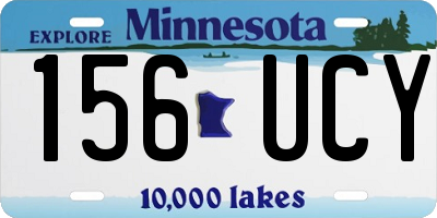 MN license plate 156UCY