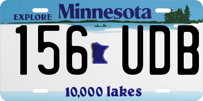 MN license plate 156UDB
