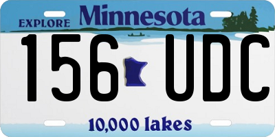 MN license plate 156UDC