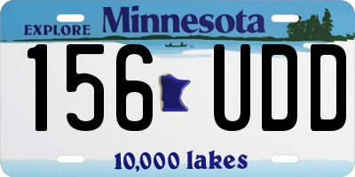MN license plate 156UDD