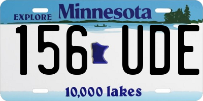 MN license plate 156UDE