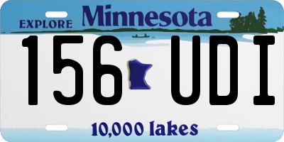 MN license plate 156UDI