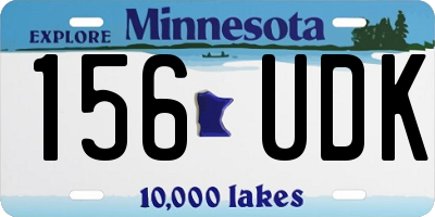 MN license plate 156UDK