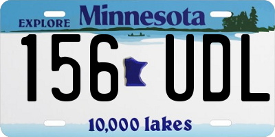 MN license plate 156UDL