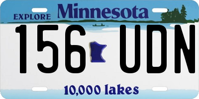 MN license plate 156UDN