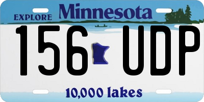 MN license plate 156UDP
