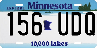 MN license plate 156UDQ