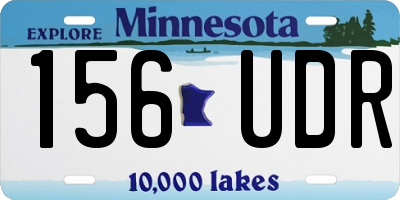 MN license plate 156UDR