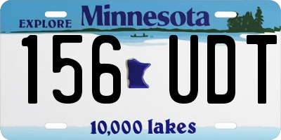 MN license plate 156UDT