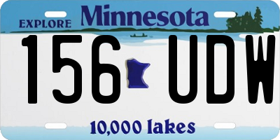 MN license plate 156UDW