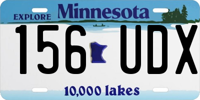 MN license plate 156UDX