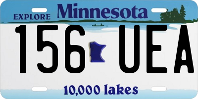 MN license plate 156UEA