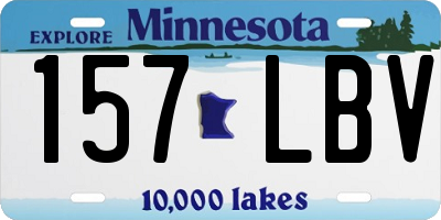 MN license plate 157LBV