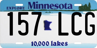 MN license plate 157LCG