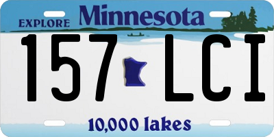 MN license plate 157LCI