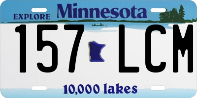 MN license plate 157LCM