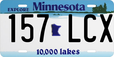 MN license plate 157LCX