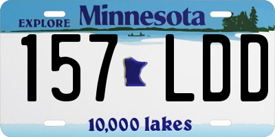 MN license plate 157LDD