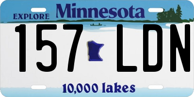 MN license plate 157LDN