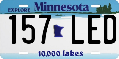 MN license plate 157LED