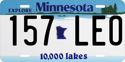 MN license plate 157LEO