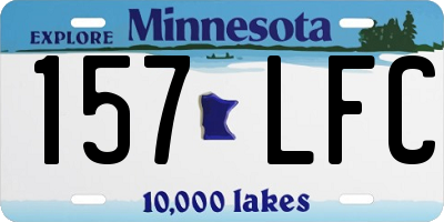 MN license plate 157LFC