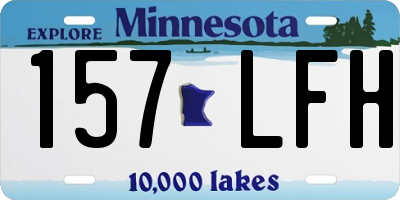 MN license plate 157LFH
