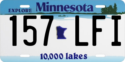 MN license plate 157LFI