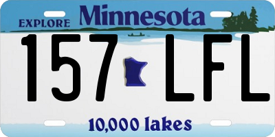 MN license plate 157LFL