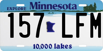 MN license plate 157LFM
