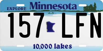 MN license plate 157LFN