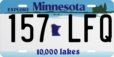 MN license plate 157LFQ