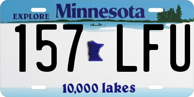 MN license plate 157LFU