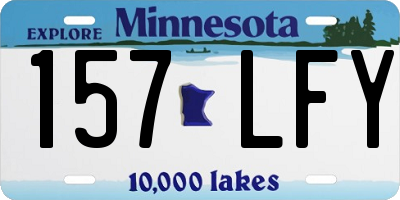 MN license plate 157LFY