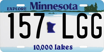 MN license plate 157LGG