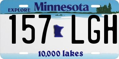 MN license plate 157LGH