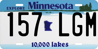 MN license plate 157LGM