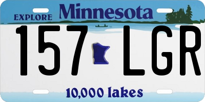 MN license plate 157LGR