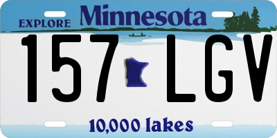 MN license plate 157LGV