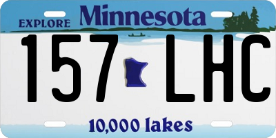 MN license plate 157LHC