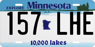 MN license plate 157LHE