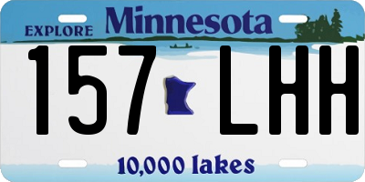MN license plate 157LHH