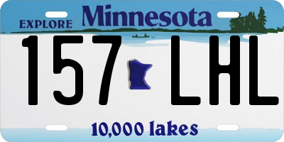 MN license plate 157LHL