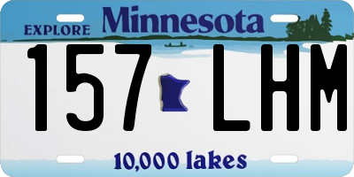 MN license plate 157LHM