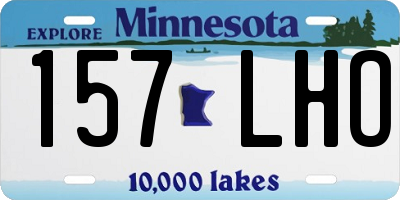 MN license plate 157LHO