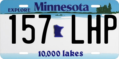 MN license plate 157LHP