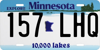 MN license plate 157LHQ