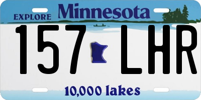 MN license plate 157LHR
